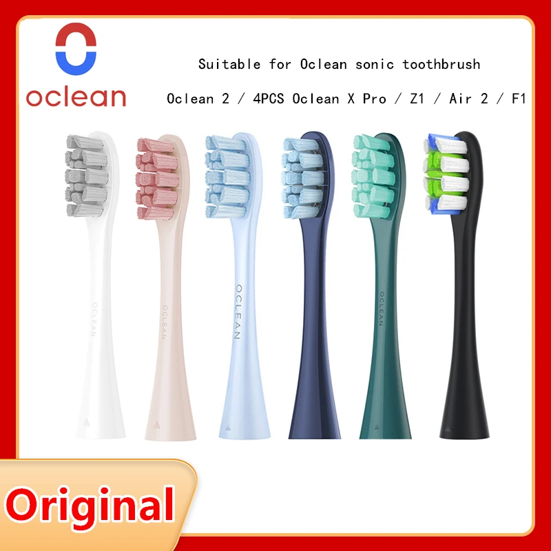 

Оригинальная сменная насадка для зубной щетки Oclean sonic Щетка для глубокой чистки 2/4 шт, подходит для Oclean X Pro/Z1/Air 2/F1