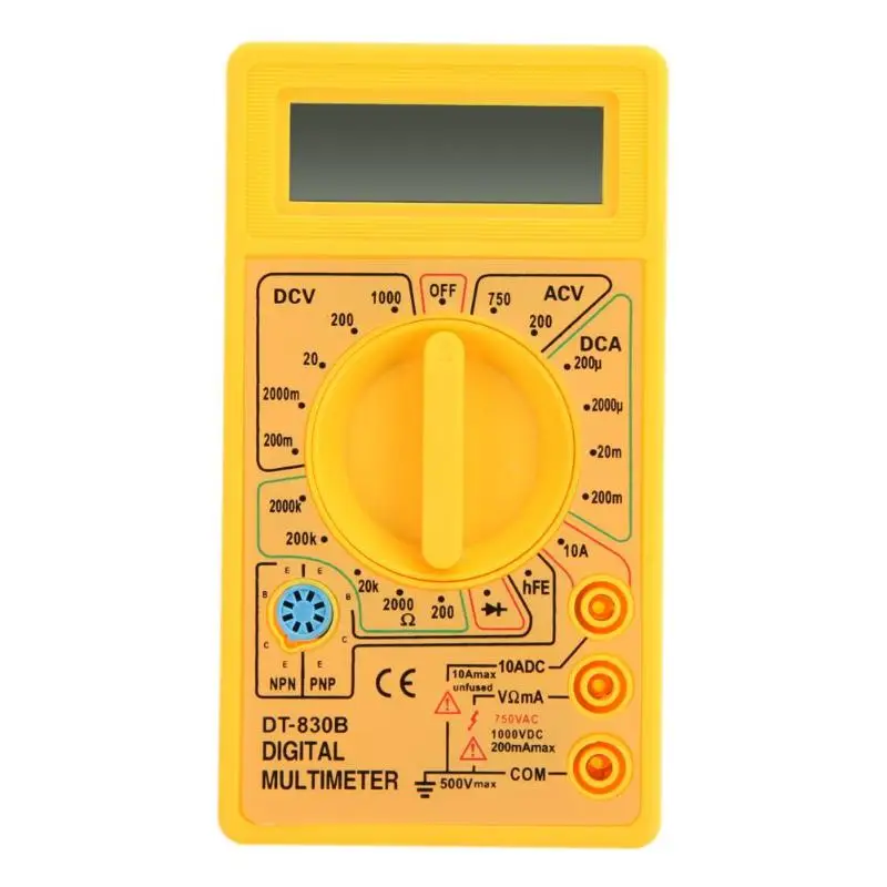 DT-830B LCD Digital Multimeter 1999 Counts AC DC Voltmeter Ammeter Ohm Tester Meter Handheld Voltage Current | Инструменты