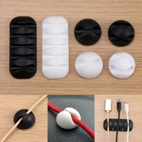 1pc silicone usb cable organizer cable winder desktop tidy management clips cable holder for mouse headphone wire organizer