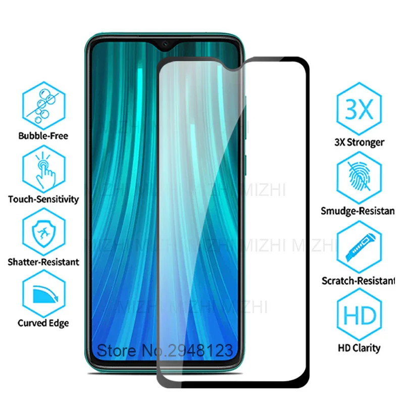 2 шт защитное стекло redmi note 8 pro стекло для xiaomi redmi note 8t 8 7 6 pro k30 8a закаленное стекло на xiomi redmi note 8 пленка