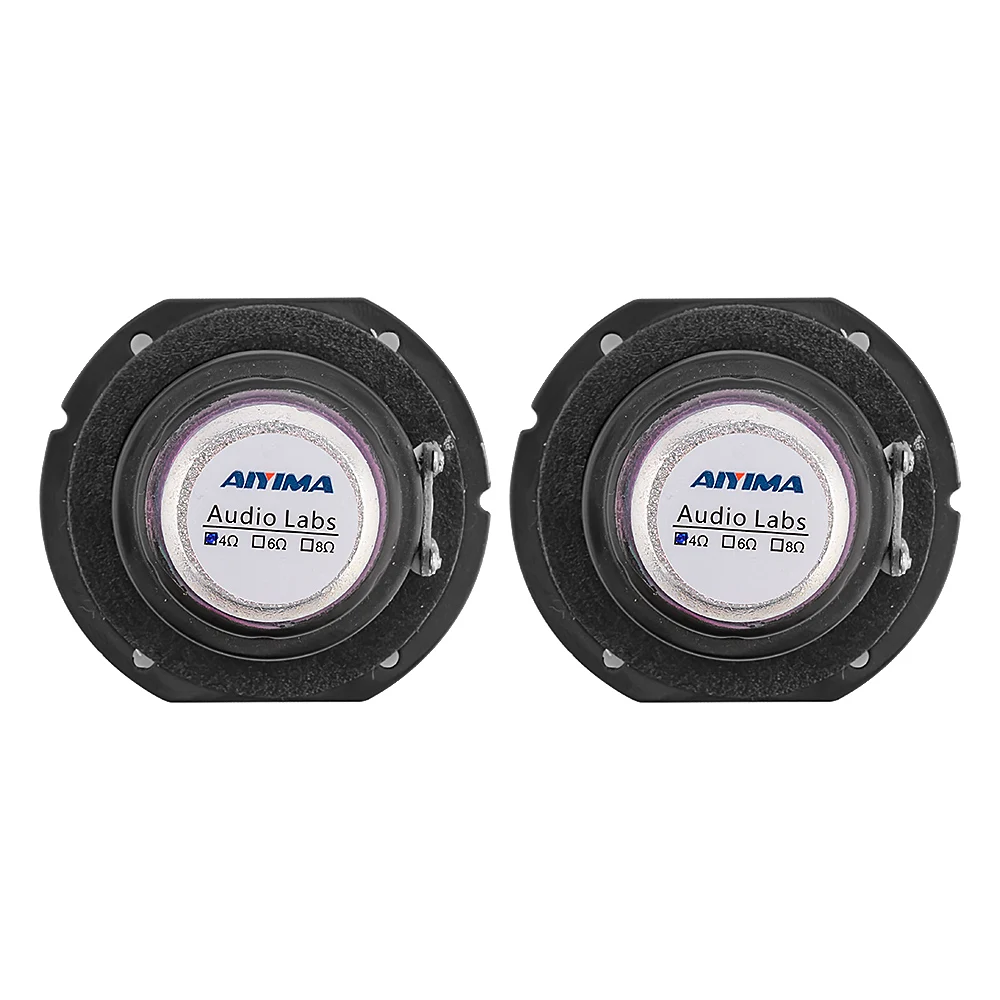 AIYIMA 2 шт. дюймовый Полнодиапазонный мини динамик драйвер 4 Ом 20 Вт большой ход DIY