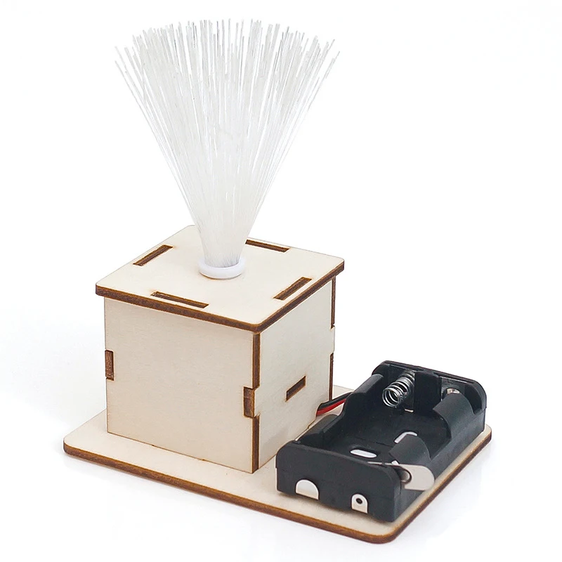 Научная техника маленькая красочная лампа из оптического волокна сделай сам для