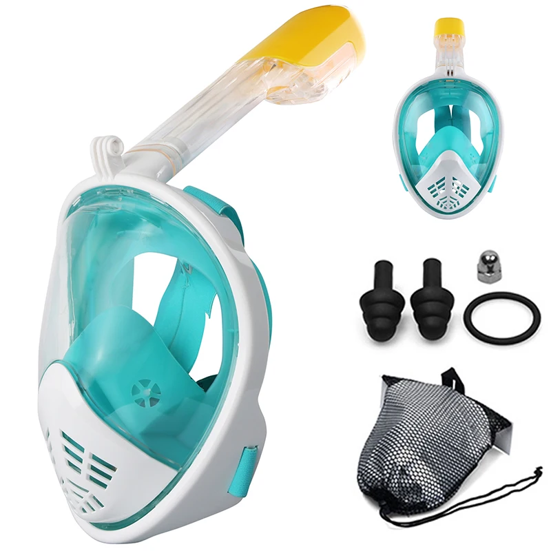 Маска для подводного плавания на все лицо противотуманная маска очки детей и
