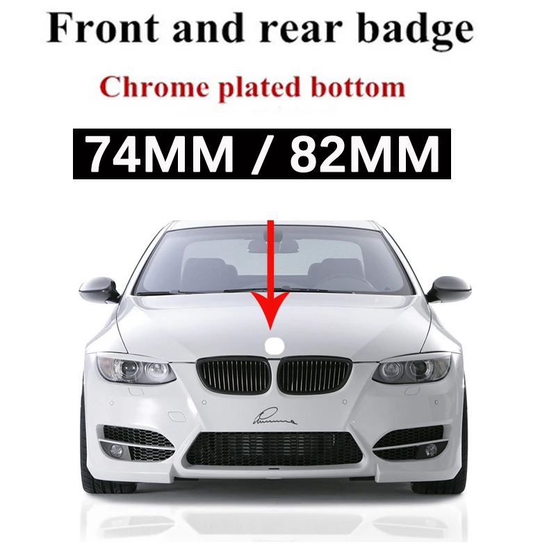 1 шт. 74 мм 82 Эмблема для багажника автомобиля с логотипом BMW 3 5 7 серии E32 E34 E36 E38 E39 E46