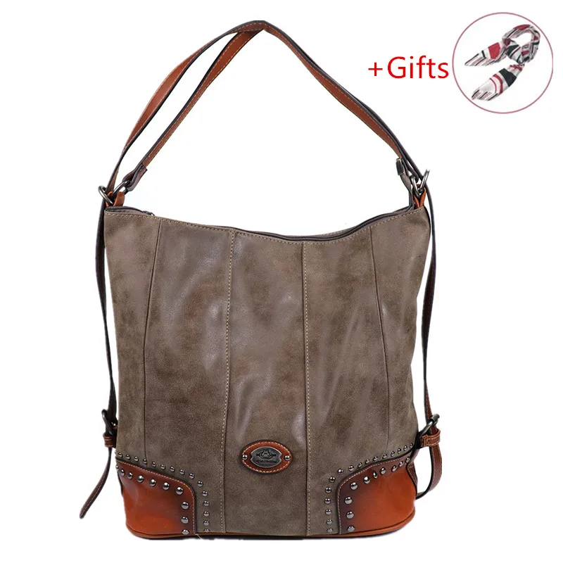 Роскошная Вместительная женская сумка через плечо из натуральной кожи женские