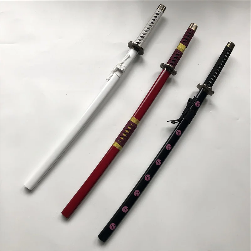 1:1 Anime Cosplay Kozuki Oden Totsukanotsurugi sword Roronoa Zoro Sword Weapon Wood Ninja Knife Samurai Prop Toys 100cm |