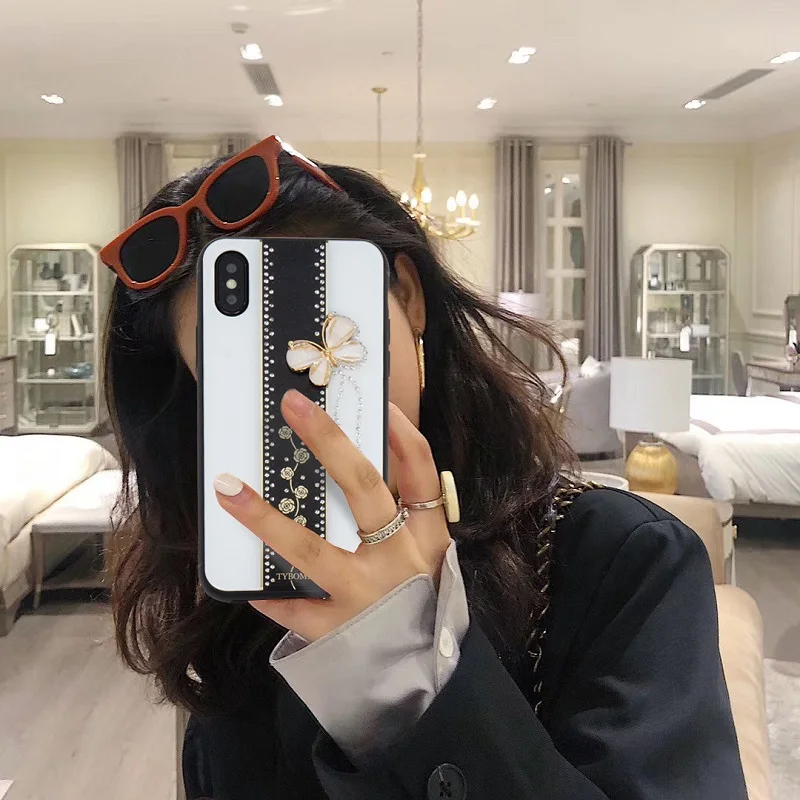 Новая оправа для телефона с кристаллами и бриллиантами чехол iPhone 6 7 8 plus X XS XR MAX