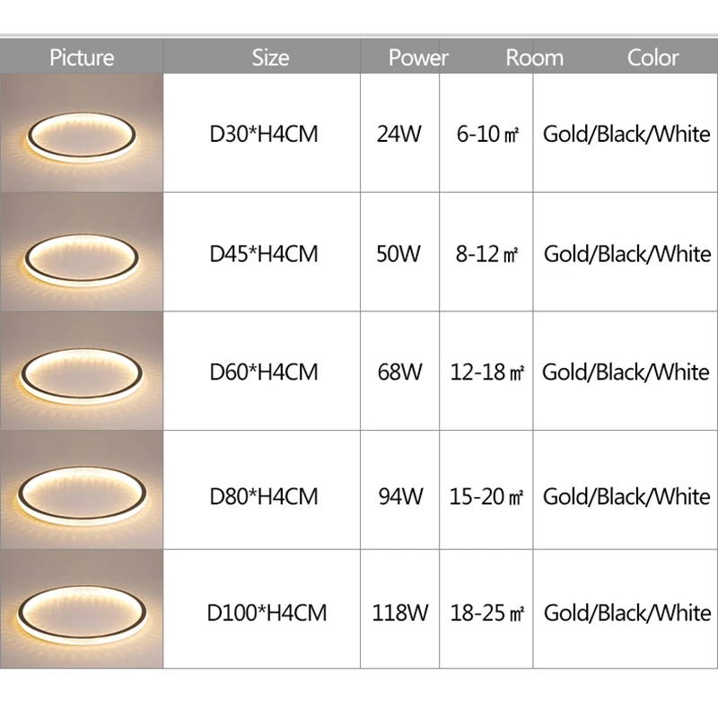 

New Black/White/Gold Minimalist led chandelier For living room lights Bedroom ledlamp Modern chandelier lighting light fixtures