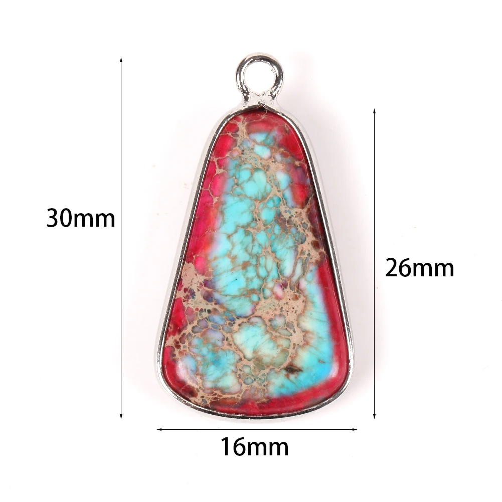 Трапециевидный морской осадок природное искусственное украшение подвеска