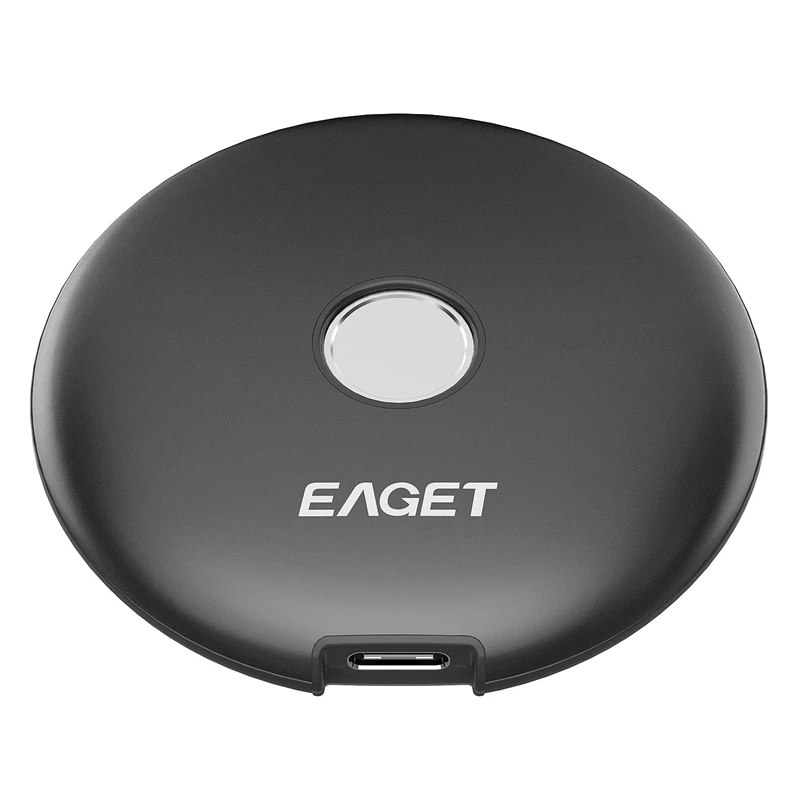 

EAGET FM1 Fingerprint Encrypted Mobile SSD, Home Office Type-C3.1 Interface High-Speed Transmission Mobile Hard Disk (512GB)