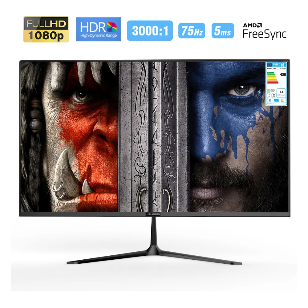 Монитор для ПК KONDOON IPS 24 светодиодный FHD 1080P 75 Гц 5 мс | Компьютеры и офис