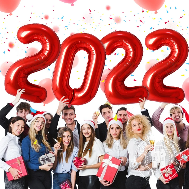 Воздушные шары из Красной фольги 40 дюймов 0-9 | Дом и сад