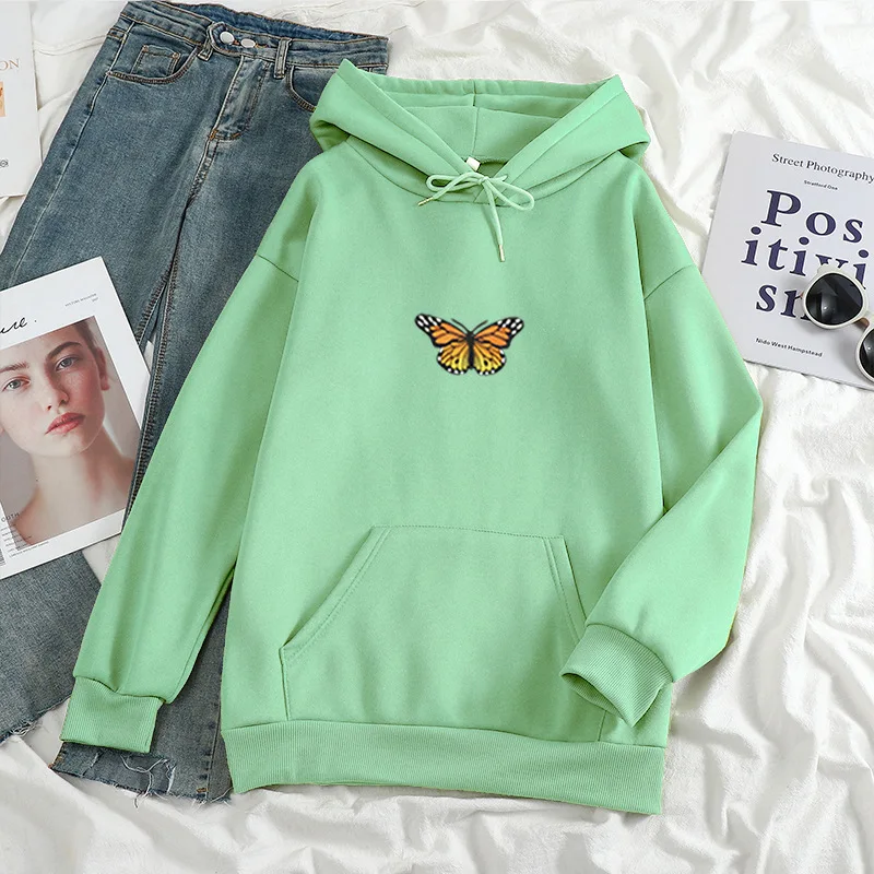 

Vintage Sweatshirts Women Fashion Casual Long Sleeve Spring Winter Pullovers Hooded Hoodies Y2K Graphic Print Sweatshirt Hoodie