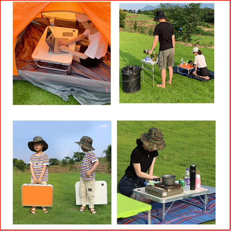 

Heighten Multifunctional Portable Foldable Desk Computer Desk Outdoor Camping Table Home Picnic Barbecue Folding Tables
