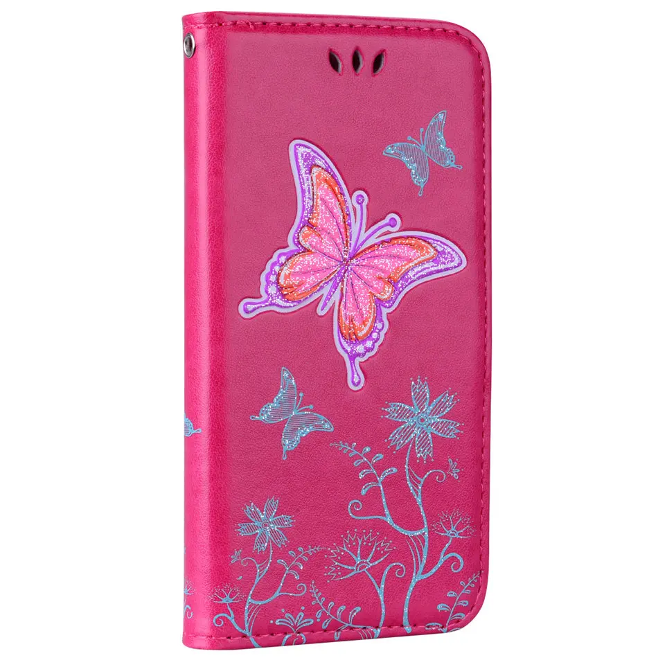 Чехол DEEVOLPO Fundas для Apple iphone 7, 8, 6, 6S Plus, 5, 5S, SE, 5C, 4, 4S, розовая башня, лотос, кожаный кошелек, чехол, сумка DP03E