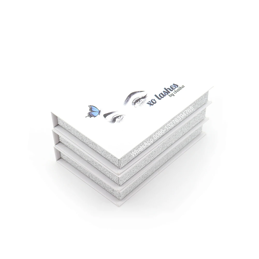 

White Private Label Three Pairs Lash Book 3D 20MM Mink Eyelashes Wholesale Lashes With Box Custom LashBook Natural Eyelasehes