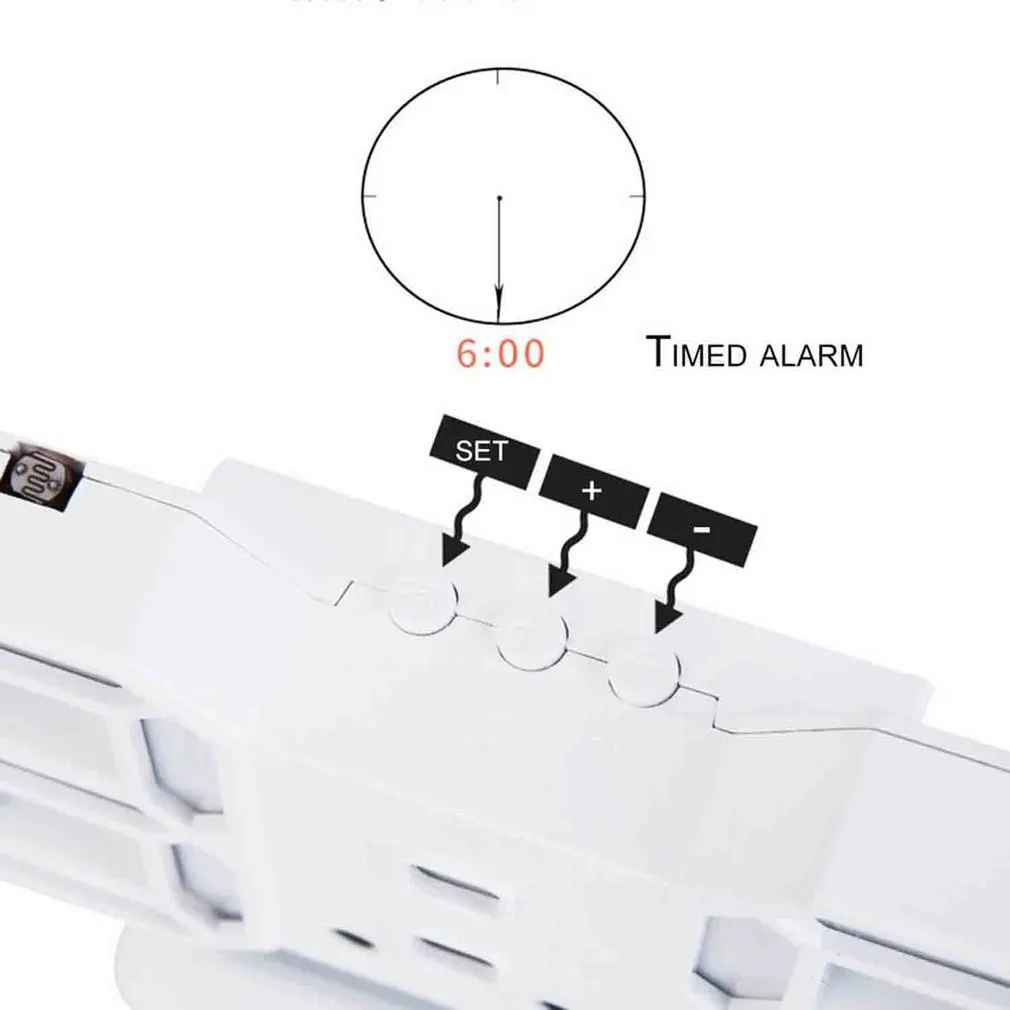 

3D LED Digital Clock Electronic Alarm Clock Brightness Adjustable USB Snooze Table Clock Wall Hanging Watch Glowing Desk Clocks
