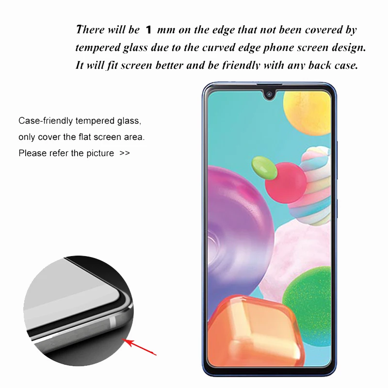 Vidrio templado para Samsung Galaxy A41, Protector de pantalla ultrafino para Samsung Galaxy A41, pel&iacute;cula Samsung A41 A415f/ds, 2 uds.-2
