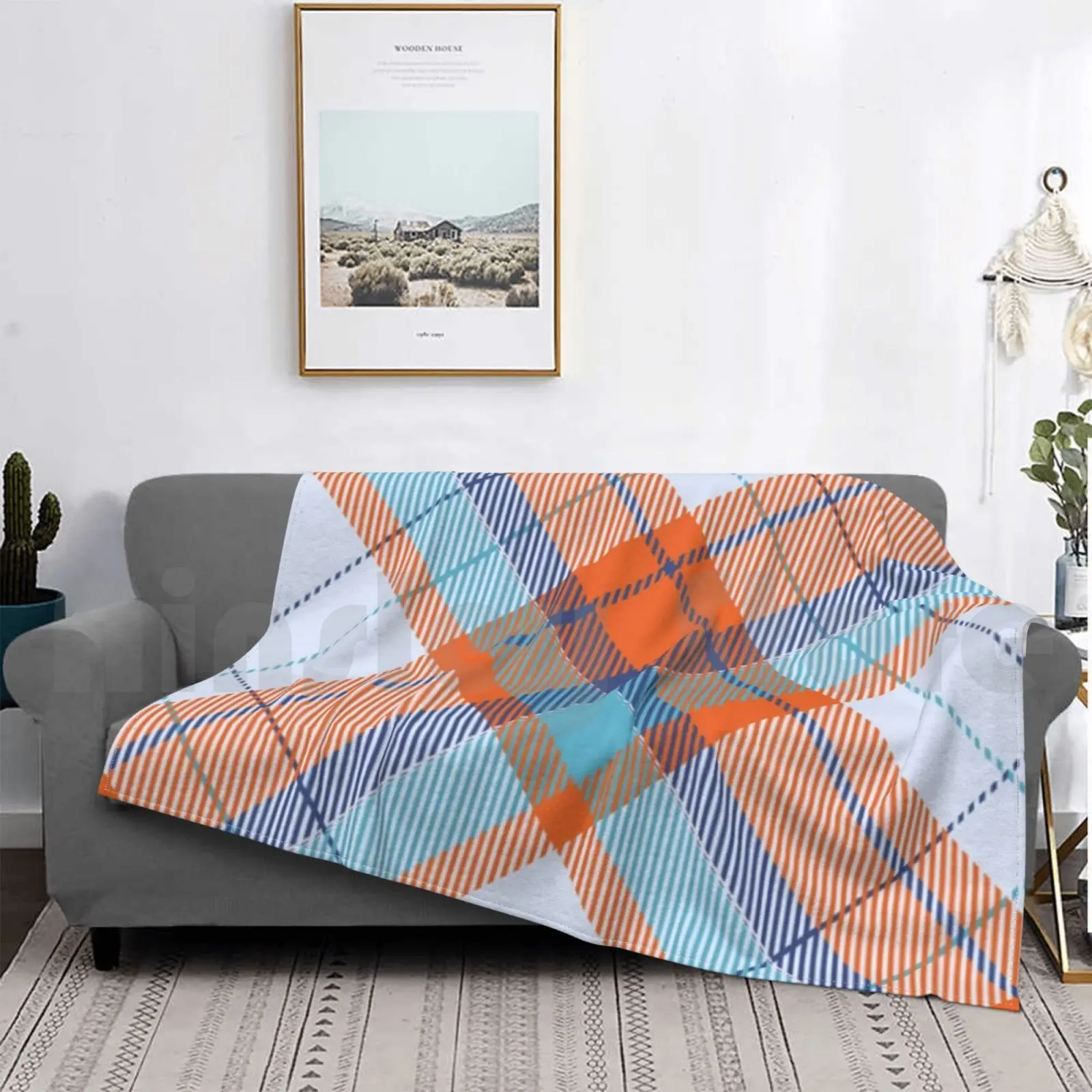 Шотландское одеяло модная клетчатая шотландская одеяла цвет черный шотландский