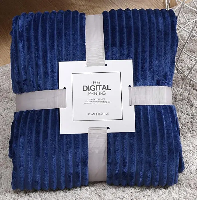 navy blue 10 однотонных цветов бархатное одеяло Элегантные зимние постельные принадлежности мягкие покрывала синий серый диван-шезлонг одеяла - Цвет: navy blue