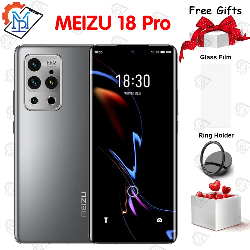 Оригинальный смартфон Meizu 18 Pro 5G мобильный телефон 8 ГБ + 128 Гб экран HD 6 7 дюйма