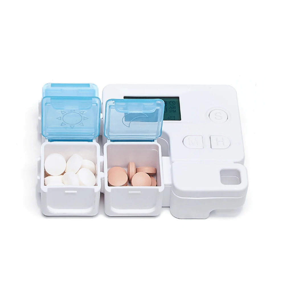 

3 Grids Portable Pill Medicine Box Holder Storage Organizer Tablet Container Dispenser For AM PM Portable Pill Box Sort Storage