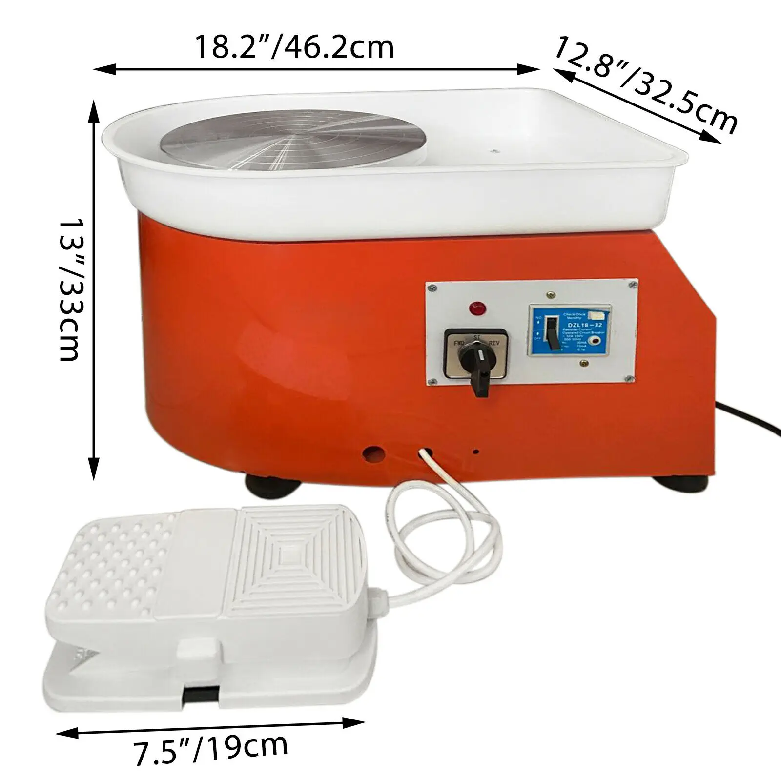 

VEVOR Electric Pottery Wheel Ceramic Machine 25cm Pottery Wheel Machine 280W Pottery DIY Kit w Shaping Tool Kit for Ceramic Work