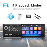 1 din car radio audio stereo usb aux fm audio player radio station car audio support rear view camera steering wheel contral