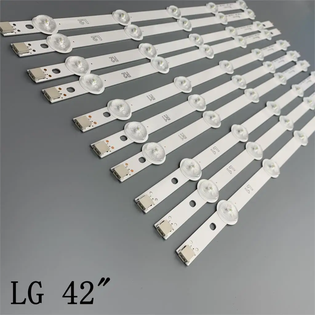 Новый комплект 10 шт. R1 L1 R2 L2 Светодиодная лента для подсветки совместимая с LG LC420DUE