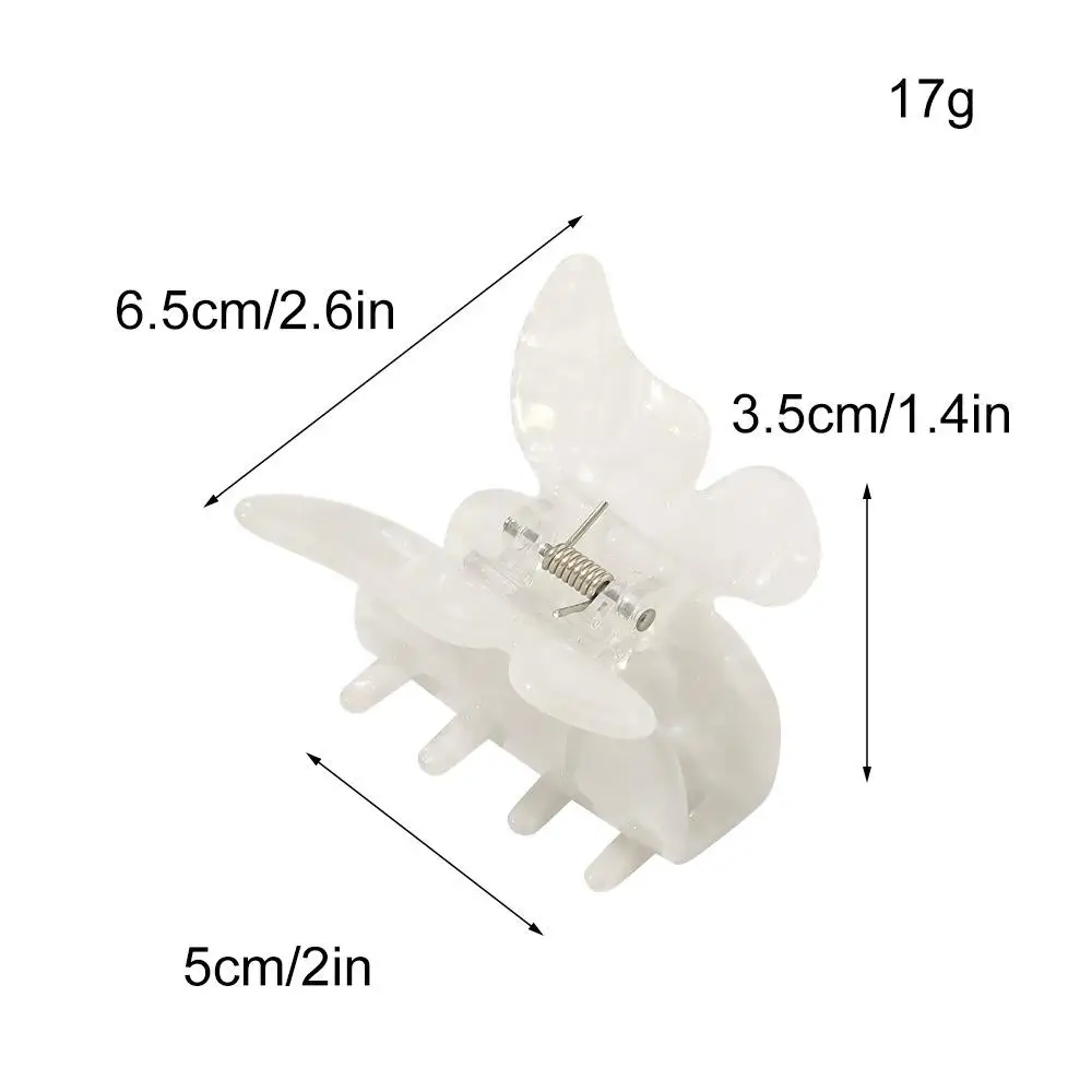 

Butterfly Hair Claws Colorful Sweet Hair Ornament Acetate Plate Hair Grip Claw Cute Headdress Girl Hair Styling Accessories Tool