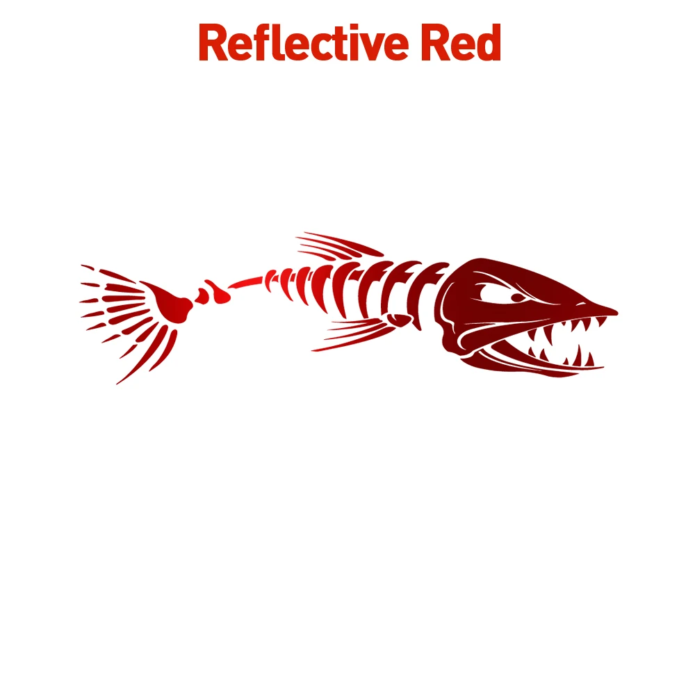 Персонализированная Автомобильная наклейка s большая в виде рыбьей кости для