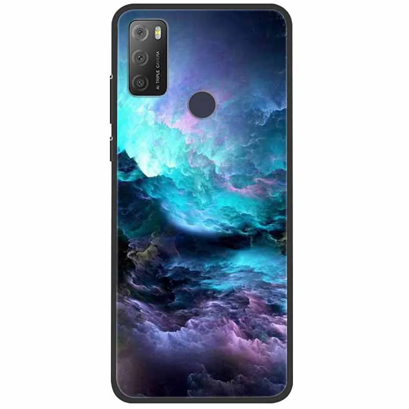 Для Alcatel 1 S 2021 чехол противоударный силиконовый мягкий ТПУ для телефона 3L s Funda Coque 3