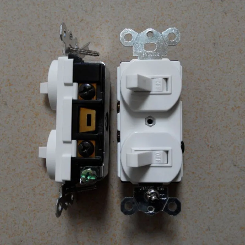 Американский 2-битный переключатель электрический вкл./выкл. С двойным