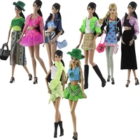 16 bjd clothes fashion vest coat skirt handbag dress for barbie accessories 11 5 dolls outfits sets for barbie doll clothes