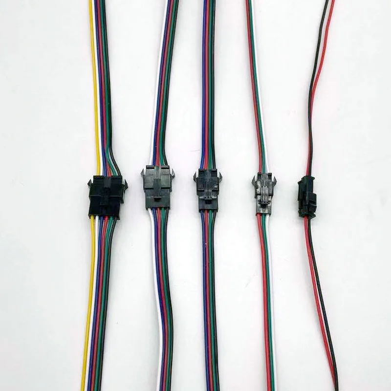 

2Pin 3pin 4pin 5pin JST LED Connector Male&Female SYP Connector for RGB RGBW RGBWW LED Strip light car wair cable line module