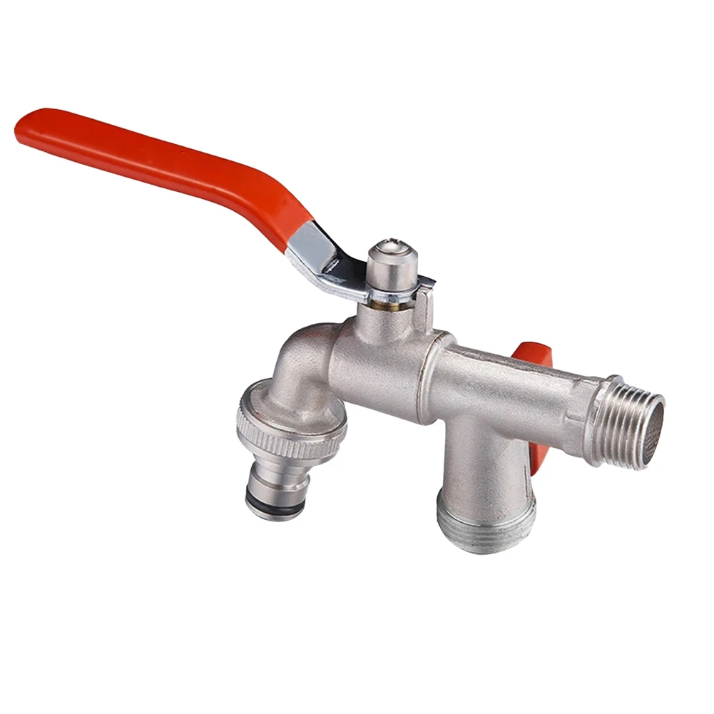 

Аксессуары, двойной Выпускной кран, шланг с углом 90 градусов, сопло для бытового промышленного сада, легкое соединение, латунное орошение