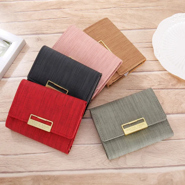 JIULIN Новые деньги маленький кошелек Для женщин Повседневное однотонные кожзами