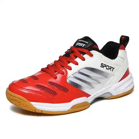 Мужские Нескользящие кроссовки для бадминтона, дышащая обувь для волейбола, тенниса, большие размеры 38-48