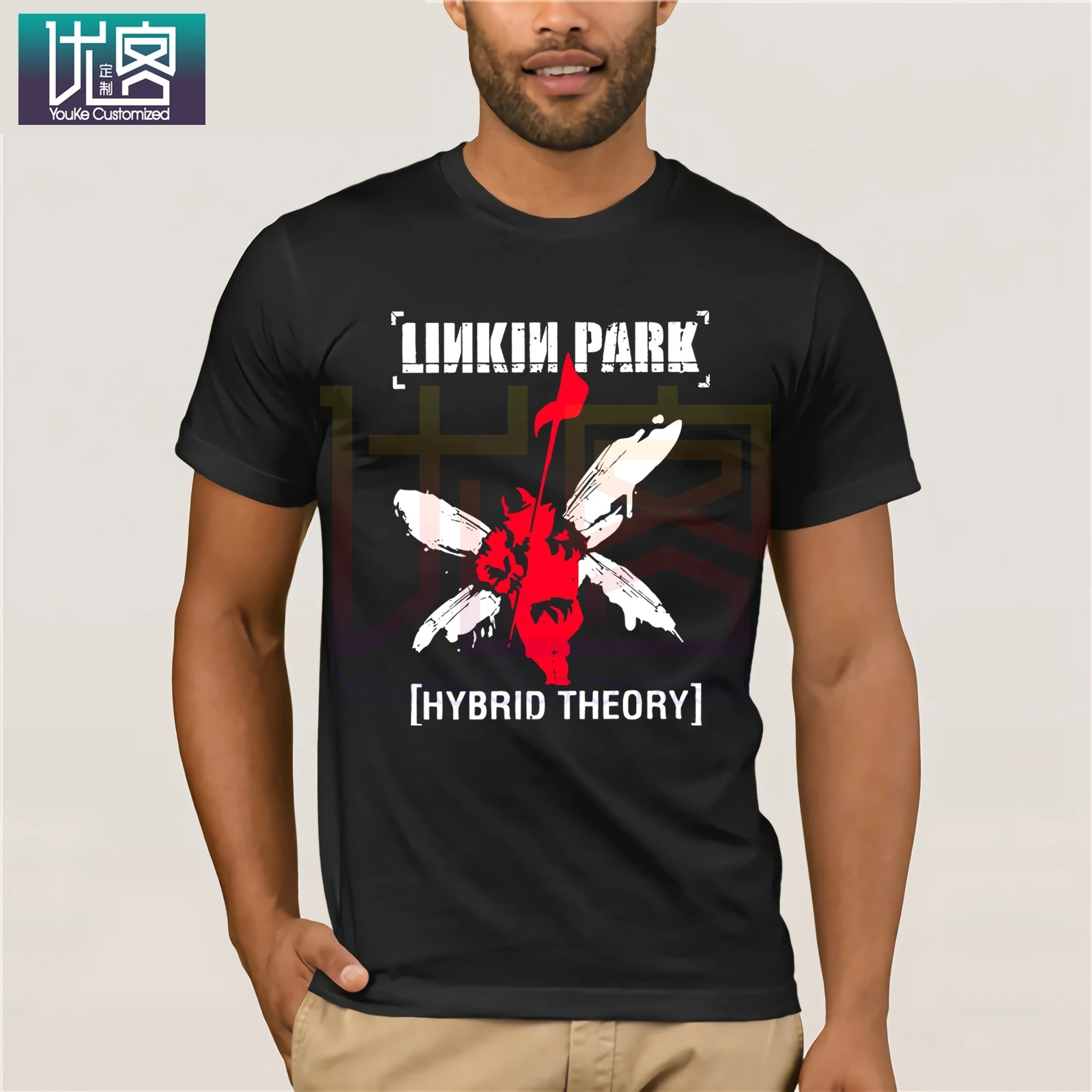 Футболка Linkin & Park Hybrid Theory мужская летняя стильная модная базовая|Мужские