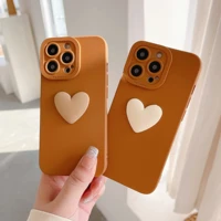 love heart frame bracket phone case for iphone 13 pro max or iphone 11 12 pro max soft silicon back cover
