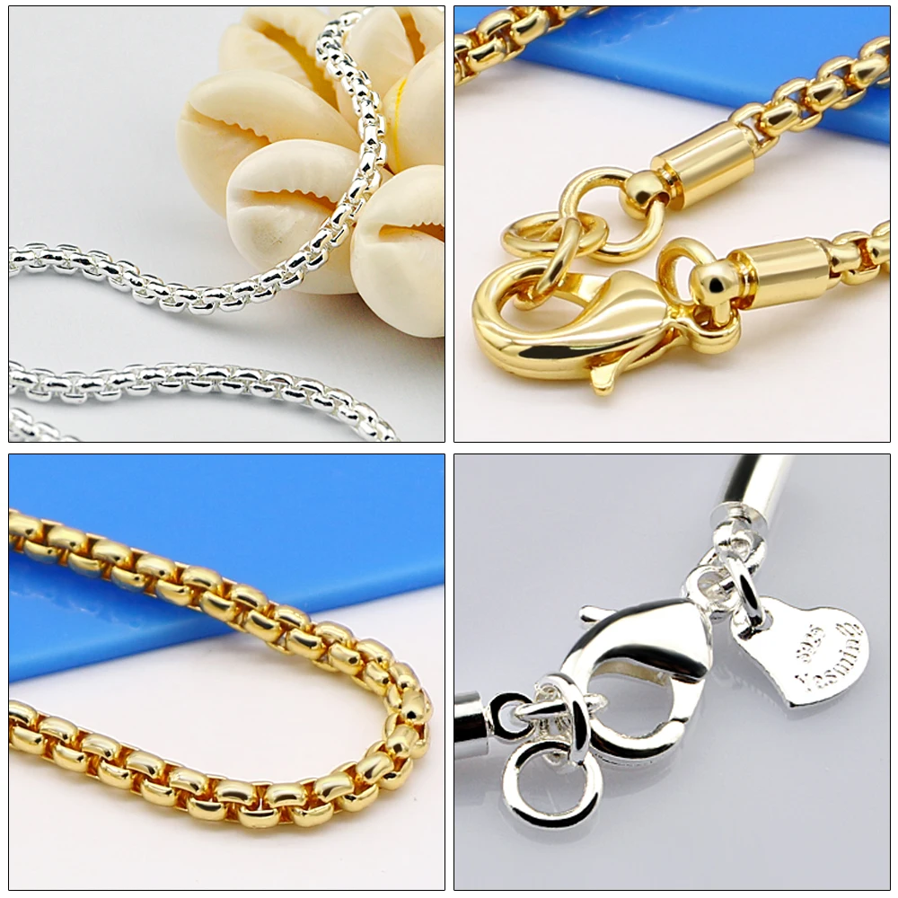 Новое поступление 925 ювелирных изделий. Ожерелье из стерлингового серебра пробы