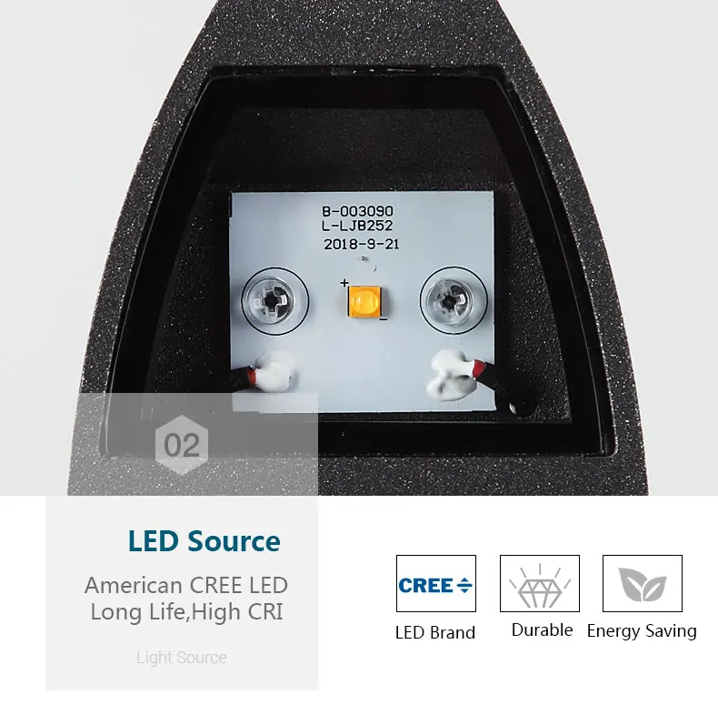 Osram светодиодный светильник, Уличный настенный светильник, IP65 водонепроницаемый настенный светильник, садовый светильник, передняя дверь, 3 стороны, светильник ing 4 Вт, гаражный забор