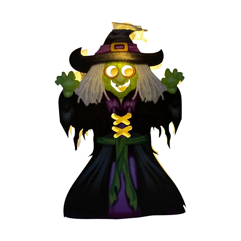 

Halloween decoration led props pumpkin skull wizard modeling DIY battery box string lights decorative lights