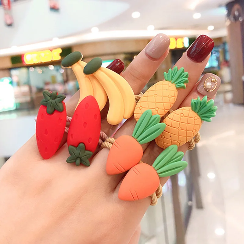 Эластичная резинка для волос с фруктами 2 шт./компл.|Аксессуары девочек| |