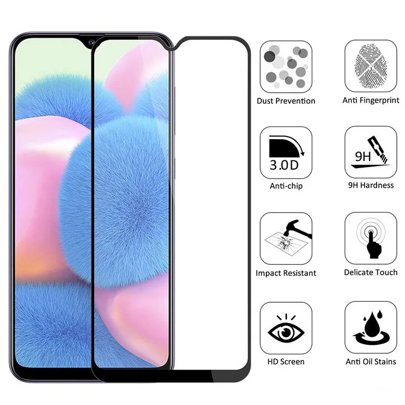 Чехол для samsung a30 a30s a40 a40s a50 a50s закаленное стекло galaxy a 30 30s 40 40s 50 50s 30a 40a 50a чехол
