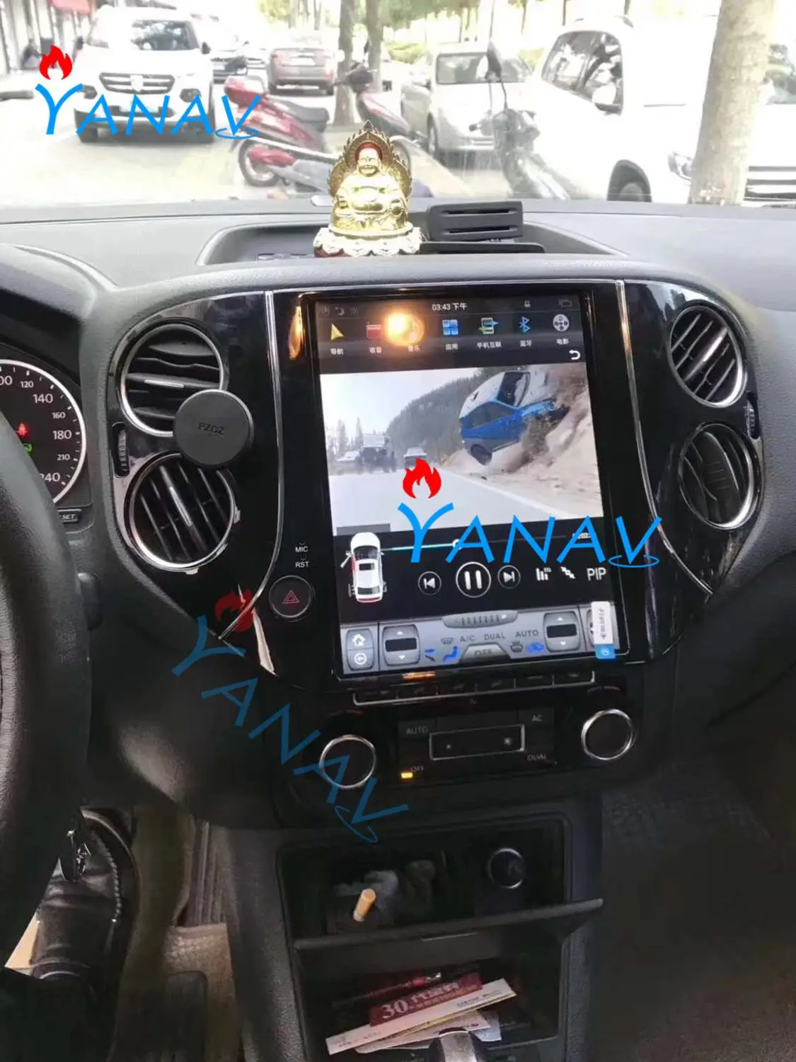 Вертикальный экран 10 4 дюйма GPS навигатор на платформе Android для VW Tiguan 2010 2016 HD