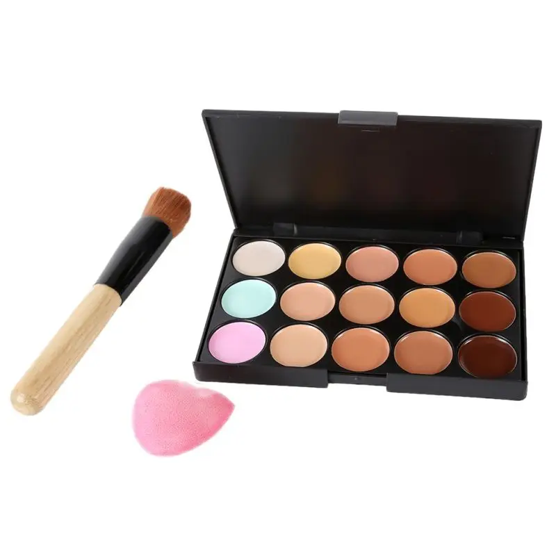 

Popfeel Mini 15 Colors Face Concealer Palette Camouflage Cream Contour Maquillaje Profesional Corretivo Maquiagem