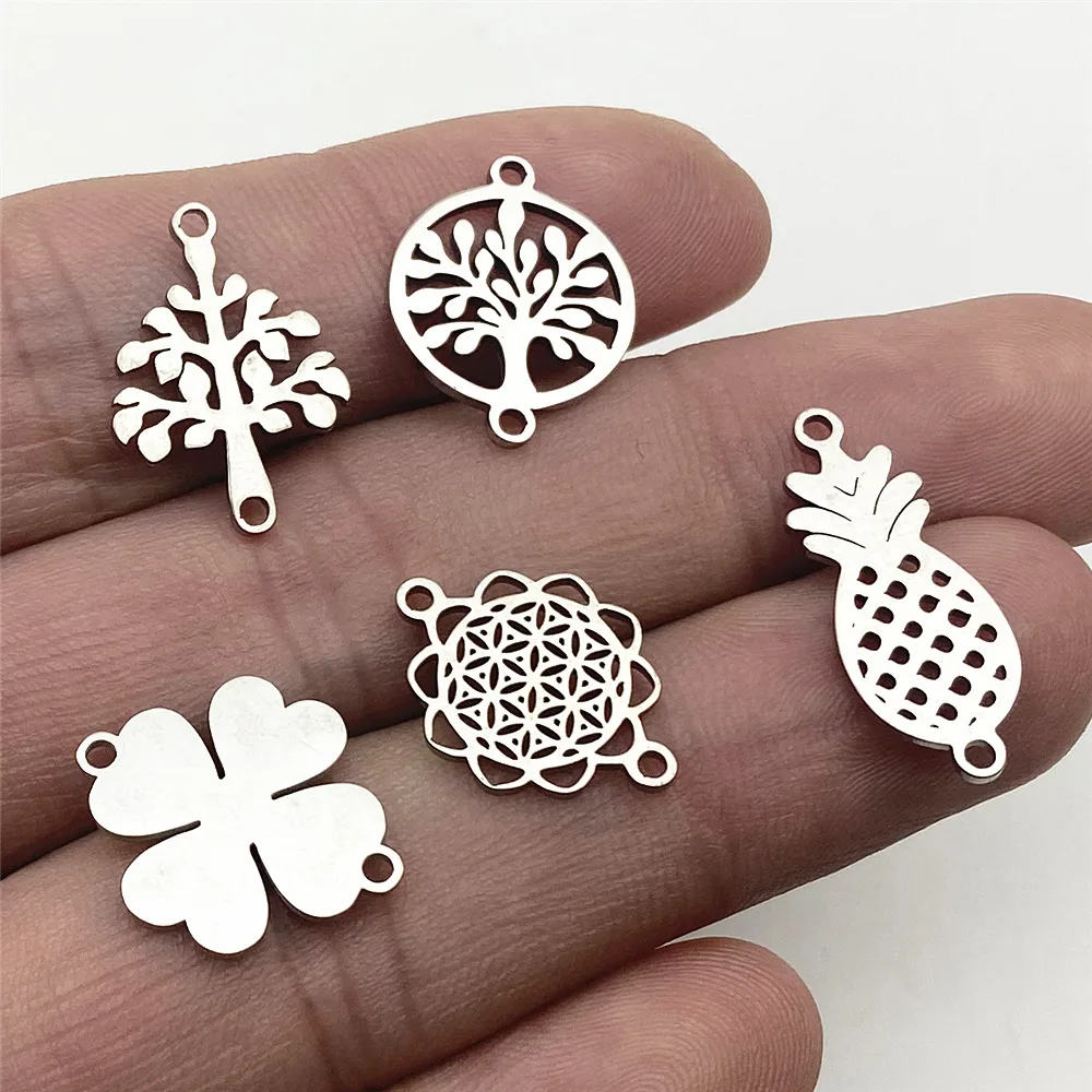 10 шт./Лот подвеска в виде рождественской елки из нержавеющей стали|Ювелирная