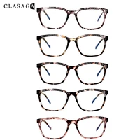 clasaga 5 pack new hollow design blue light blocking computer glasses men and women ant uv hd reader diopter 1 02 03 04 0