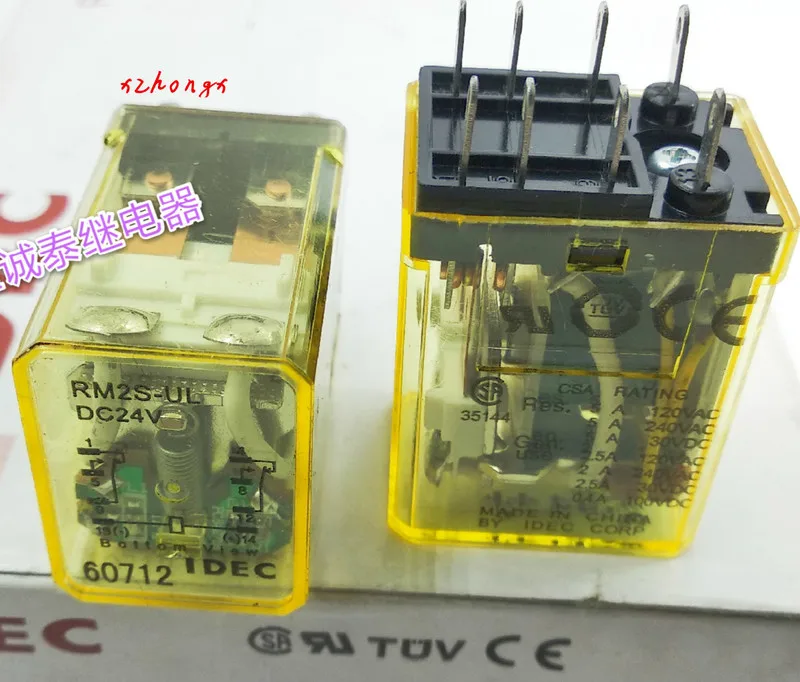 Реле Idec rm2s ul dc24v5a 8 pin 2 открытых близко|Реле| |